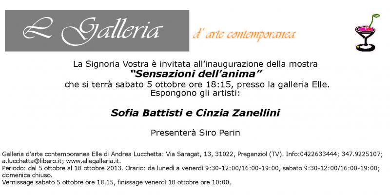 "Sensazioni dell'anima " "Sensazioni dell'anima "