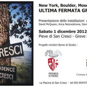 Mostra finale progetti vincitori Borse di Studio Provincia di Firenze per la mobilità dei giovani artisti