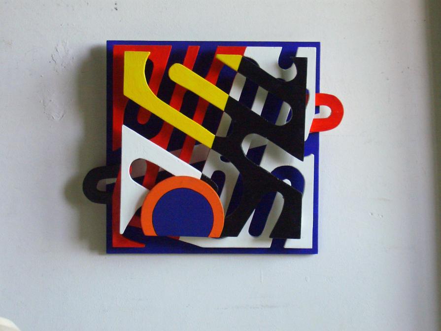 Babel   smalto su legno   30x35    2009