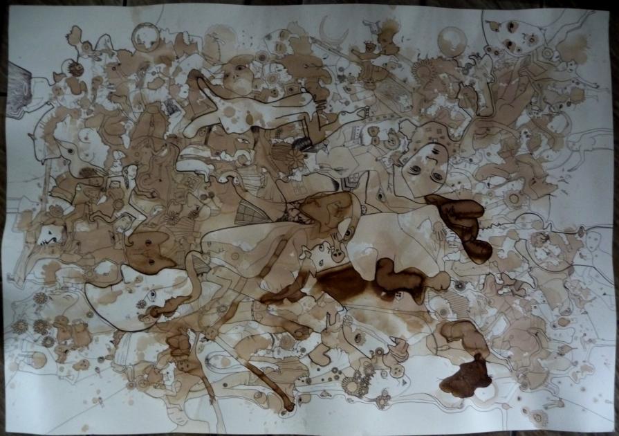 Große Teezeichnung / Big Teadrawing