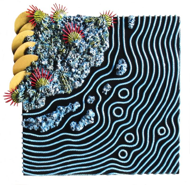 polimaterico su tela