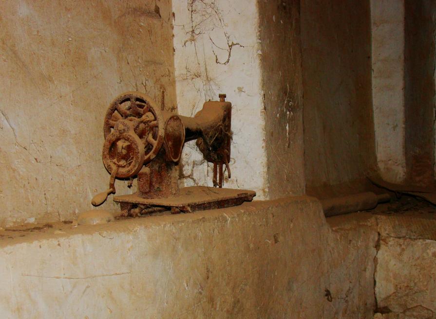 An Abandoned Sewing Machine