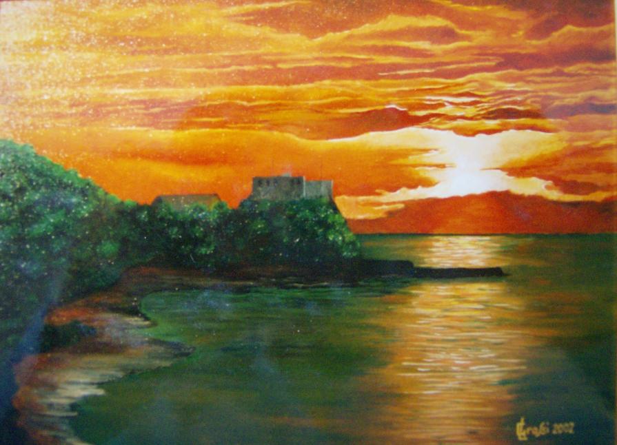 LG 0063 -Tramonto a Scilla . Calabria