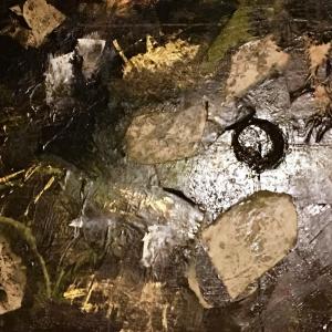 Gatto d'oro che fa colazione