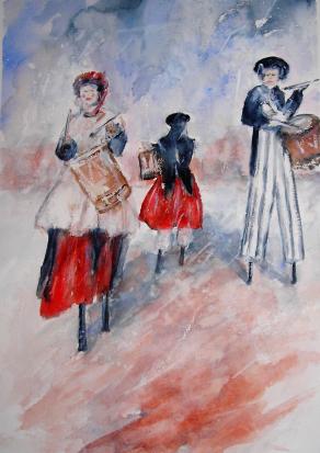 i trampolieri- artisti di strada