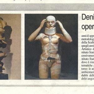 Il Maestro di scultura Denis Raccanelli alla ArteArte di Mantova.