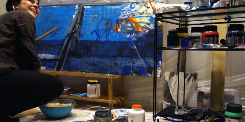 L'opera di Anna Capolupo realizzata durante la residenza artistica al 79rosso di Firenze, approda a Milano. 