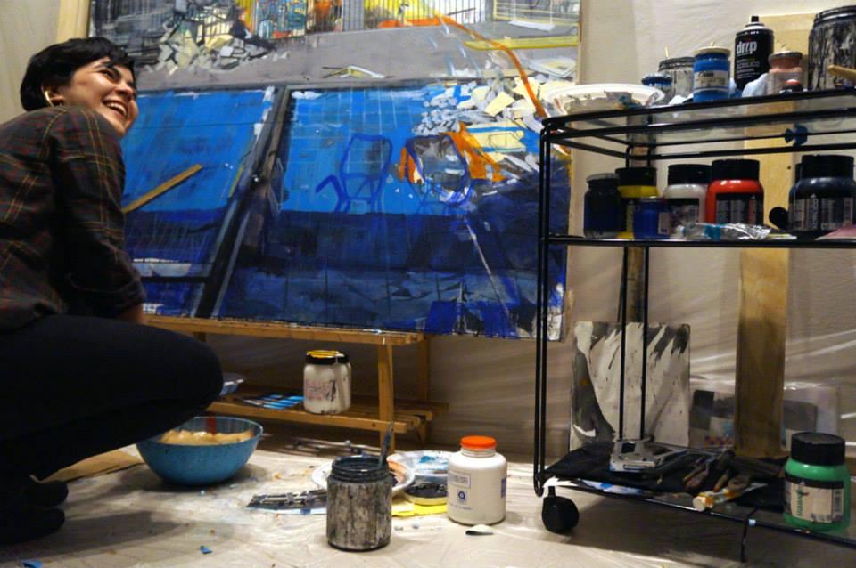 L'opera di Anna Capolupo realizzata durante la residenza artistica al 79rosso di Firenze, approda a Milano. 