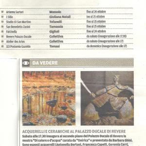 DI COLORE E D'ACQUA al Palazzo Ducale di Revere (Mantova) si è conclusa alla grande!