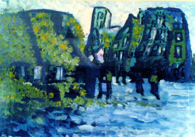 piazza delle aringhe a Delft