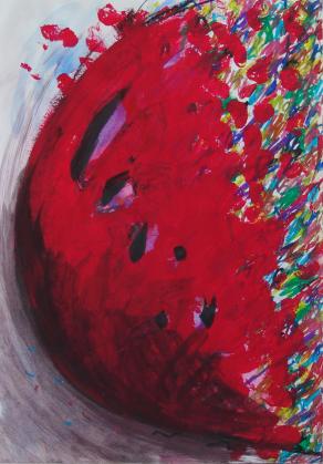 Schizzo x tela: "Il mio mondo è a colori"