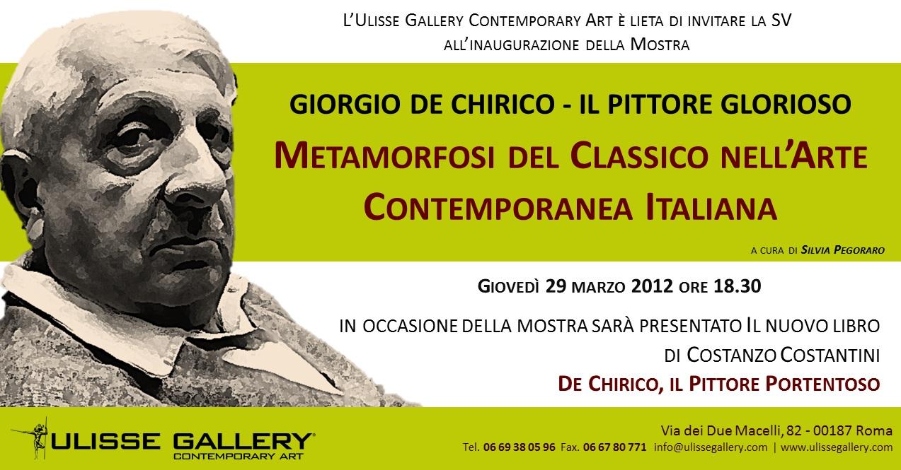 Giorgio de Chirico- Metaforfosi del classico nell'arte contemporanea italiana Giorgio de Chirico- Metaforfosi del classico nell'arte contemporanea italiana