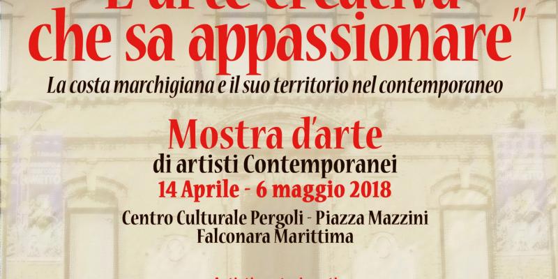 Maristella Angeli parteciperà all’esposizione artistica “L’Arte creativa che sa appassionare”, Falconara Marittima(AN) Maristella Angeli parteciperà all’esposizione artistica “L’Arte creativa che sa appassionare”, Falconara Marittima(AN)