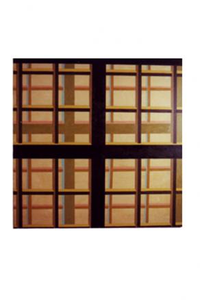 Gabbia   olio su tela   100x100    2002