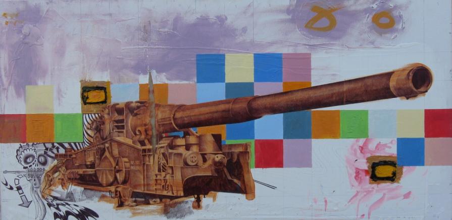 Cannone americano per il lancio di proiettili atomici