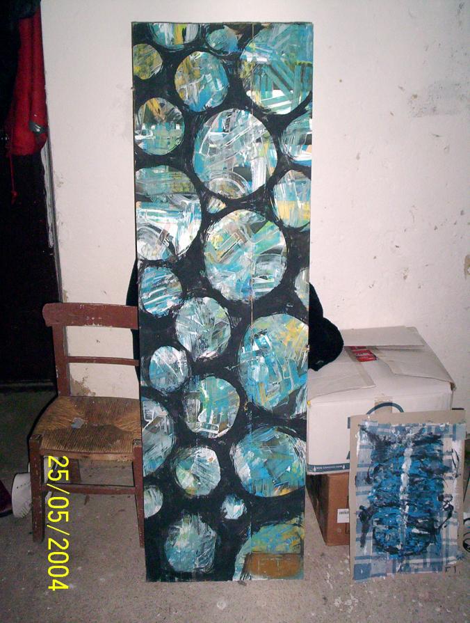 cerchi neri su colore