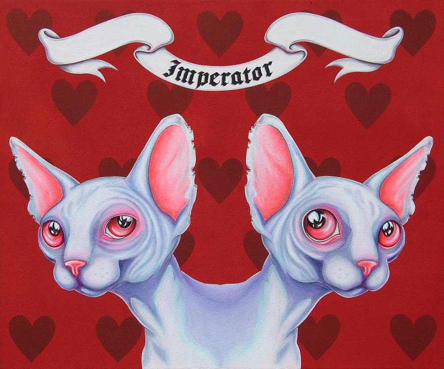 BJ, Imperator, 2011, acrylic and oil on canvas, 100x125 cm