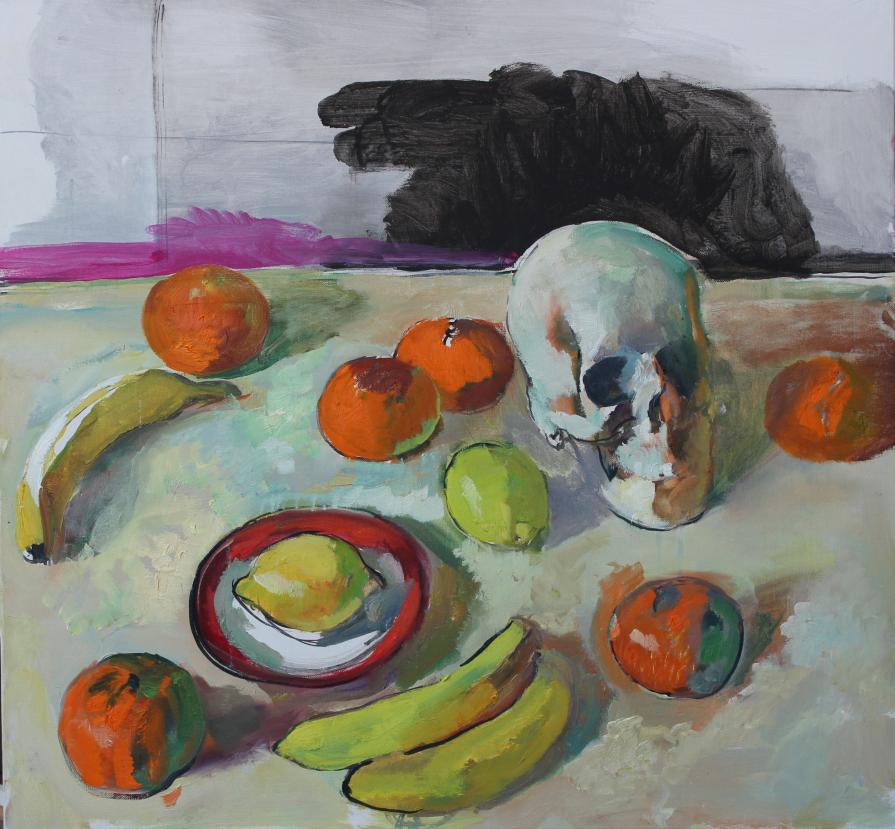 skull and tangerines or skull and lemon