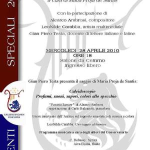 “Parole, suoni e colori in concerto”