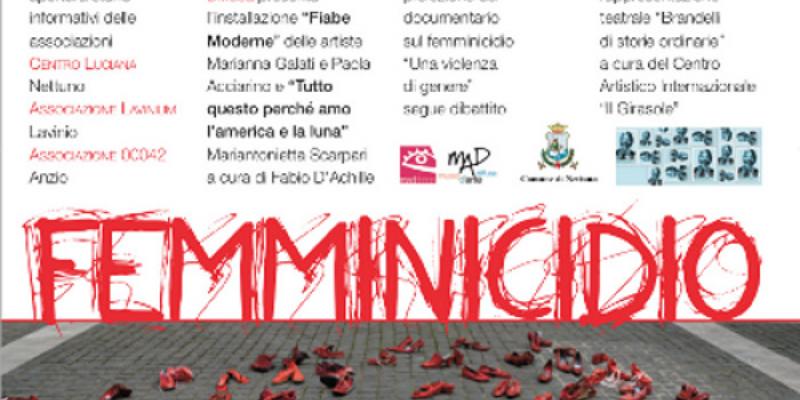 MAD Donna al Forte di Sangallo a Nettuno. “Femminicidio - Tagli da un'unica inquadratura" MAD Donna al Forte di Sangallo a Nettuno. “Femminicidio - Tagli da un'unica inquadratura"