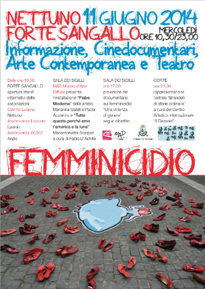 MAD Donna al Forte di Sangallo a Nettuno. “Femminicidio - Tagli da un'unica inquadratura"