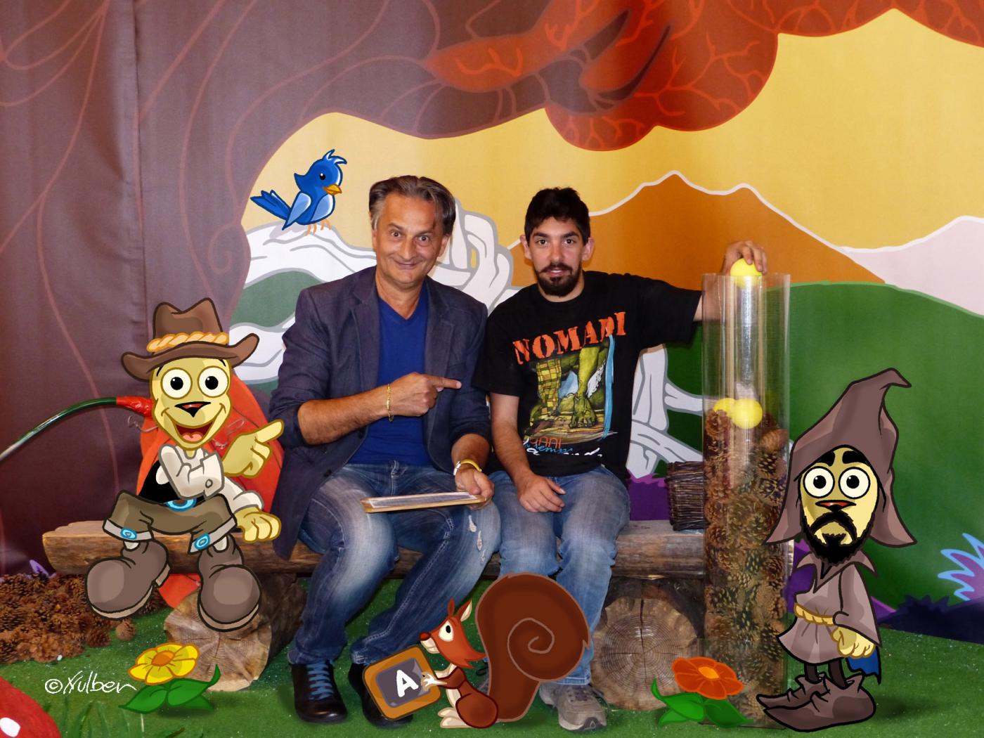  I DIETRO LE QUINTE DEL PROGRAMMA TV SCRIGNO MÒCHENO™NEI FOTOCARTOON DI FULBER