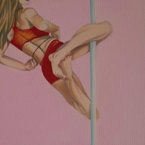 pole dancer -pink pole dancer -pink