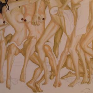 Affollamento di snelle donne minute in sauna - Rivalità congenita (in creazione)