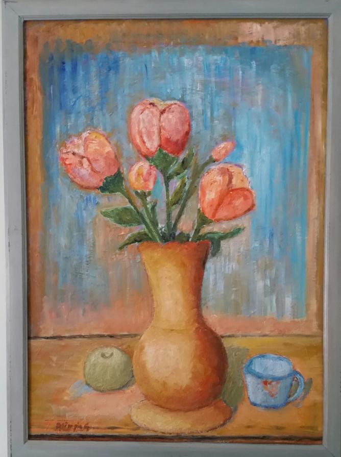 vaso con fiori