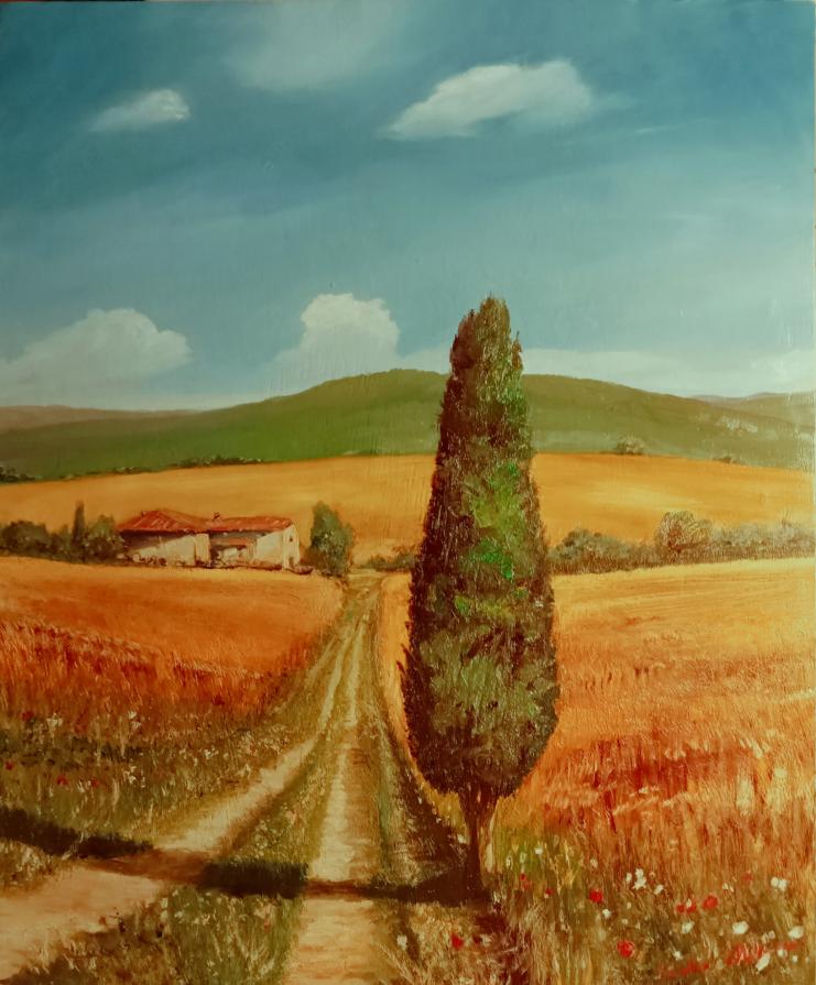 stradella di campagna in Toscana