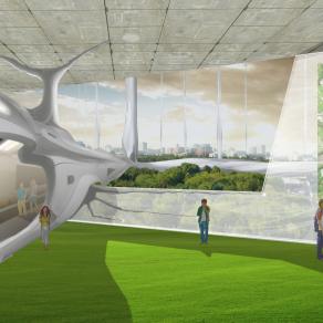 Ancient Russian city in 2300 (scetch)