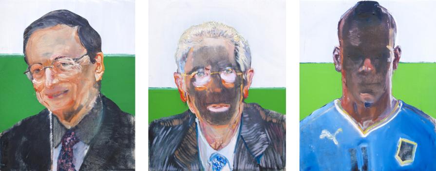  Mario D., Mario M., Mario B.; 3x(40x50); olio su tela; 2012