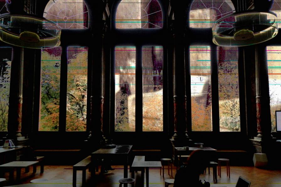 beyond the Gaîté benches