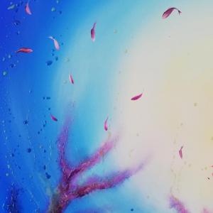 Particolare di Aurea corallina cm 120x100. Anno 2020