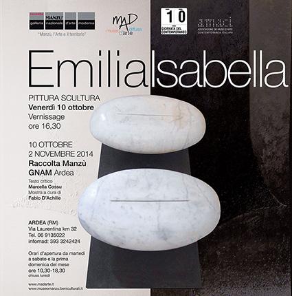 Decima Giornata del Contemporaneo, 2014  Il Bianco e il Nero. Dipinti e sculture “armonici” di Emilia Isabella