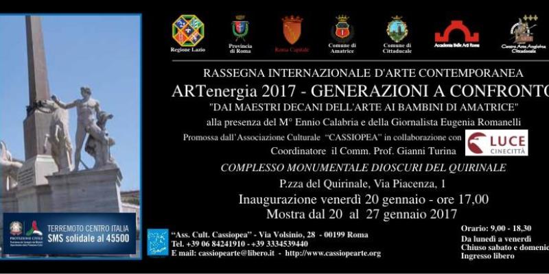 ARTenergia 2017 - Generazioni a Confronto ARTenergia 2017 - Generazioni a Confronto