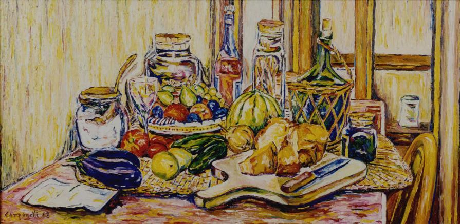 Natura morta con melanzane