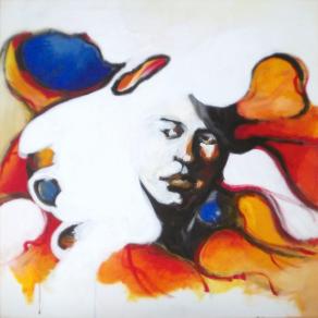 ritratto femminile  70x70