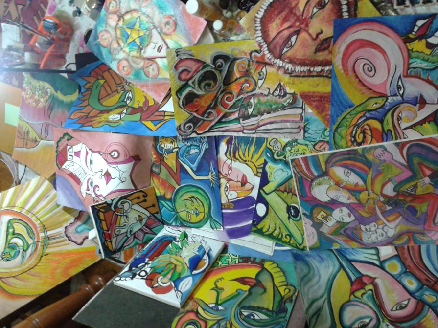 Ora mii sto divertendo a colorare vecchi disegni (...ne ho tanti....)