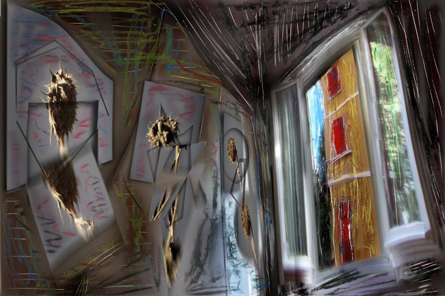 anche le immagini mal riuscite vivono di propria luce se messe a parete.la parete dedicata al maestro Luca Alinari