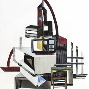 Paper cut collage (House)