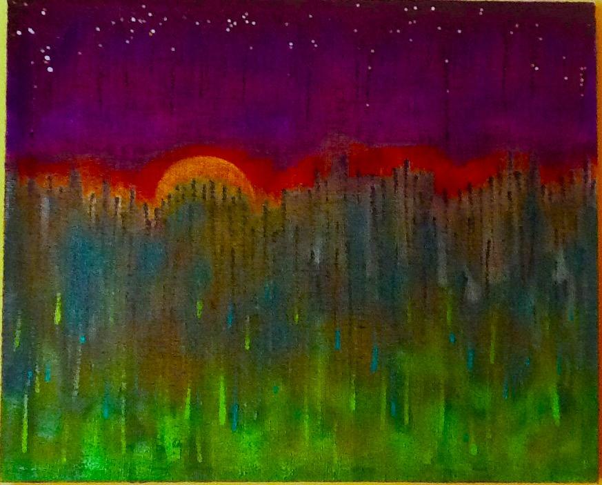 La notte scende sulla foresta.