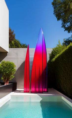 Sail- monumental glass design