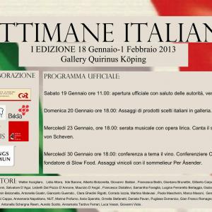 Settimane dell´Arte Italiana a Köping, Svezia Settimane dell´Arte Italiana a Köping, Svezia