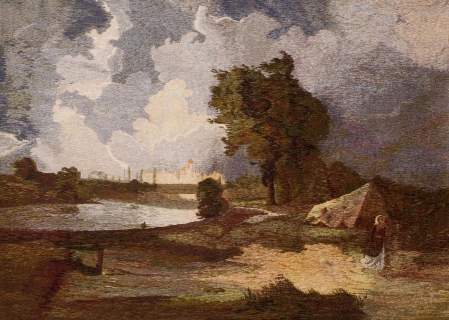 "Vista sul Cremlino durante il temporale"