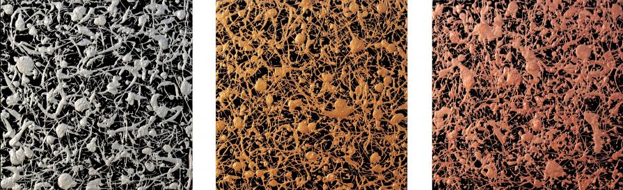 trittico "Tre metalli (Argento, Oro e Rame)"