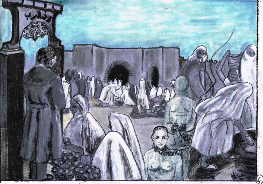 MERCATO ARABO CON SCHIAVI