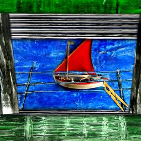 mi abbasso guardo fuori dalla finestra in una notte lunga lunga.