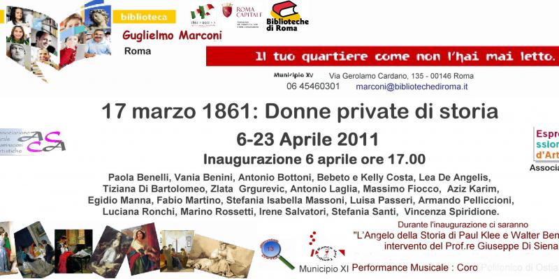 “ 17 Marzo 1861 : Donne Private di Storia” “ 17 Marzo 1861 : Donne Private di Storia”