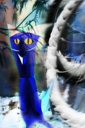 sotto un cespuglio giro gli occhi....  ( irrr-- nascosto )